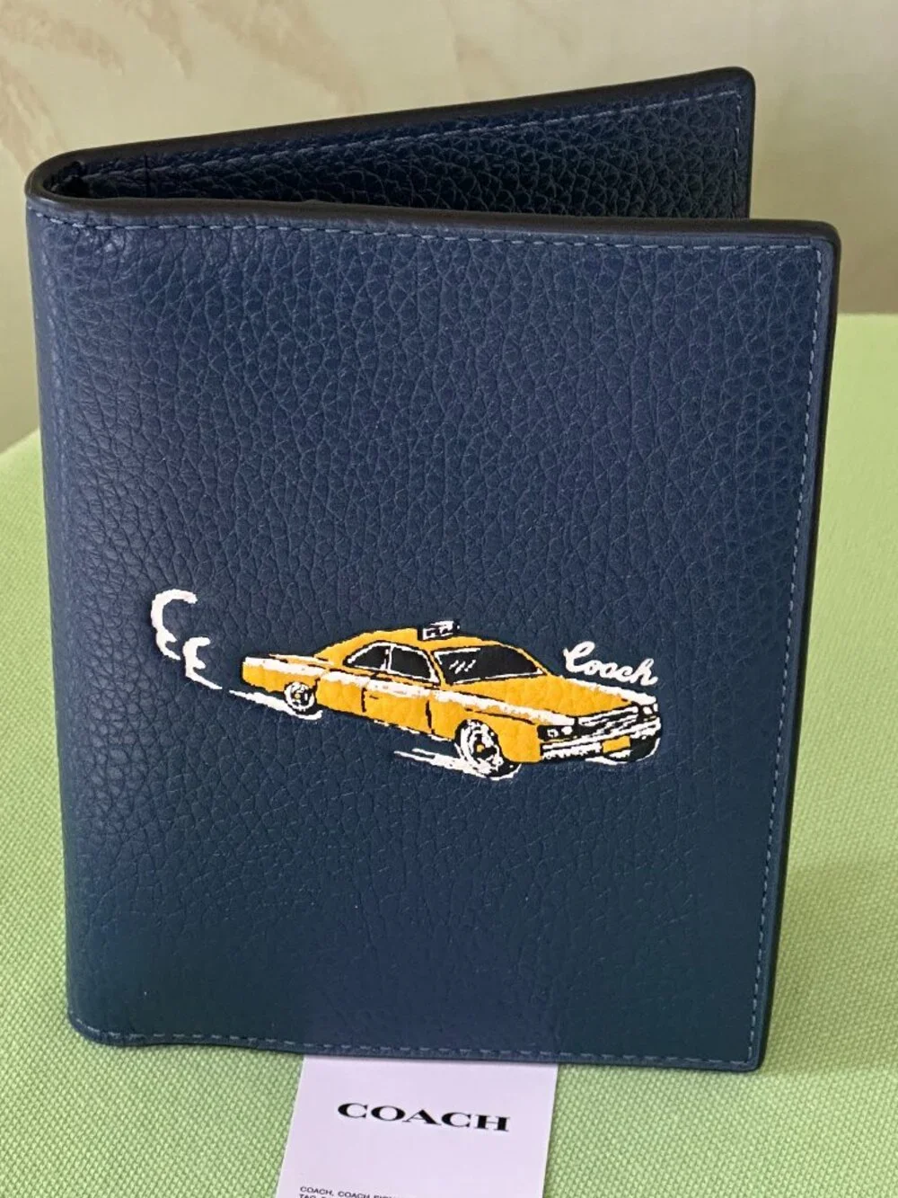 COACH PASSPORT CASE:NWT LEATHER w/CAR PRINT OR SIGNATURE CANVAS STRIPE:NWT